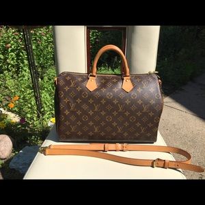 Authentic Louis Vuitton Speedy Bandouliere 35